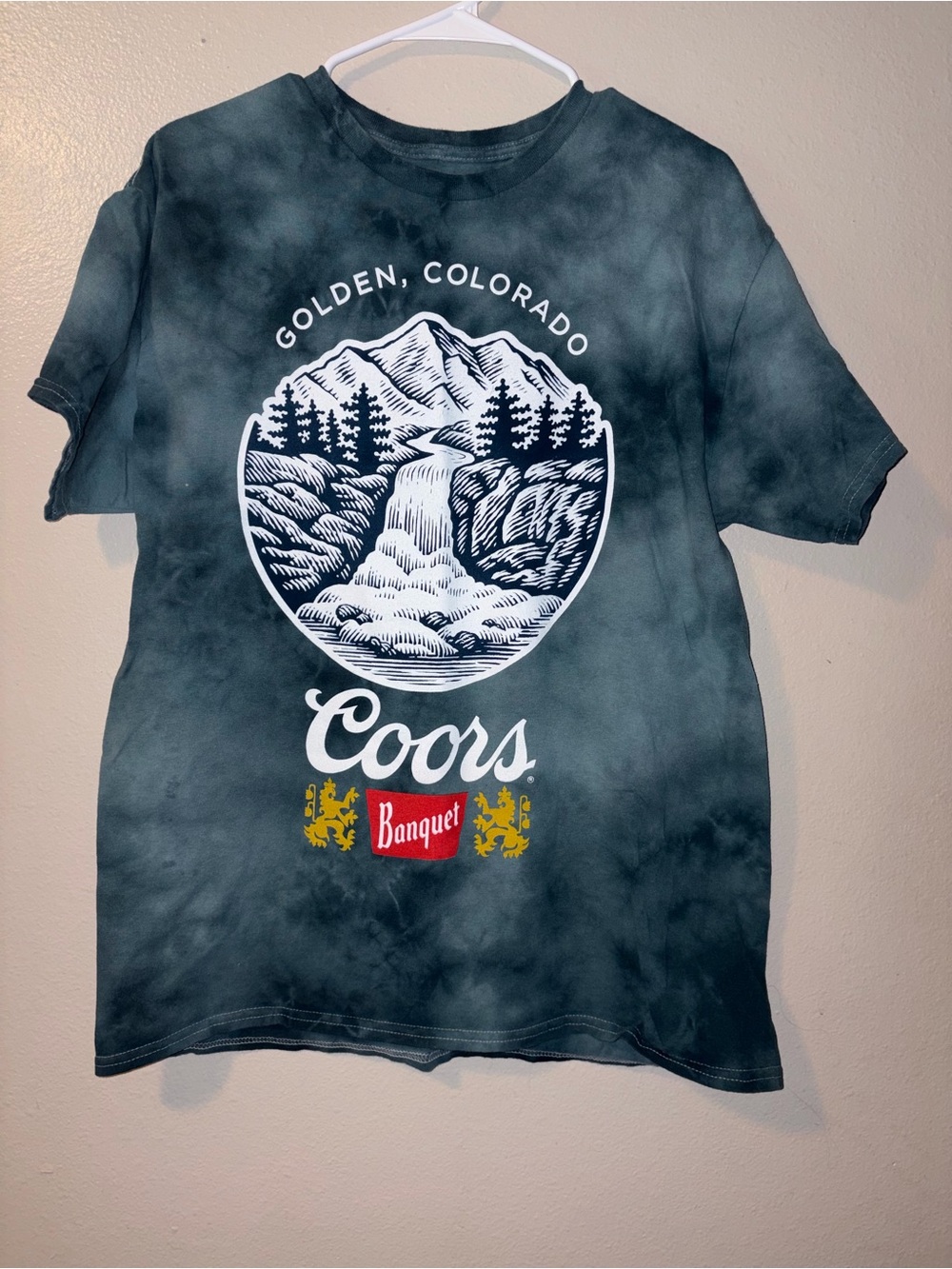 Coors Golden, Colorado Graphic Tee - Black Tie-Dye